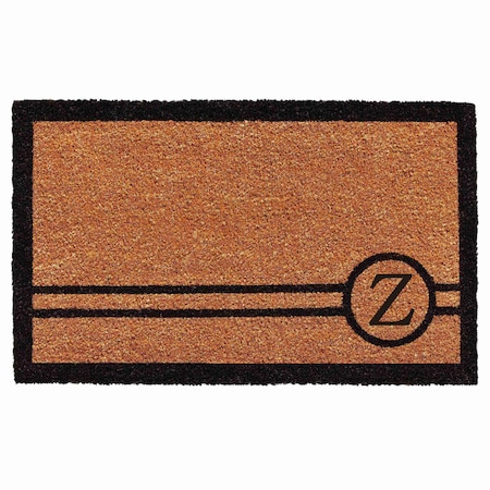 Calloway Mills Monogram Door Mat, Black, Natural, 24 in W x 36 in L 153072436Z